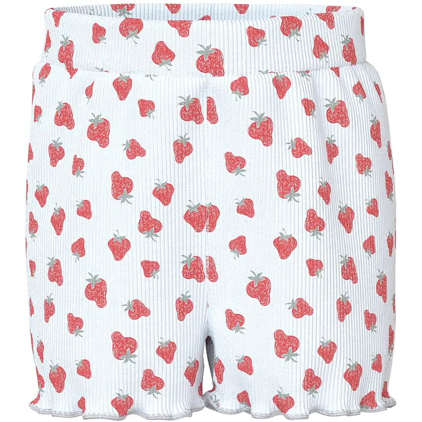 Name It Bright White Strawberry Vemma AOP Shorts