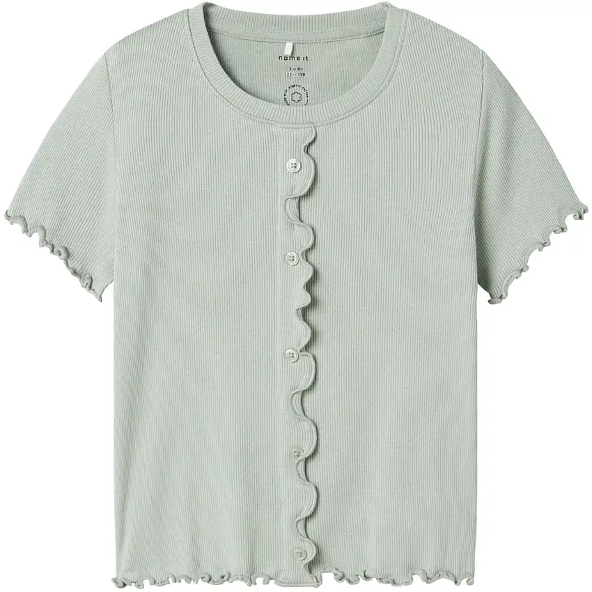 Name It Aqua Gray Holimse Kort T-Shirt