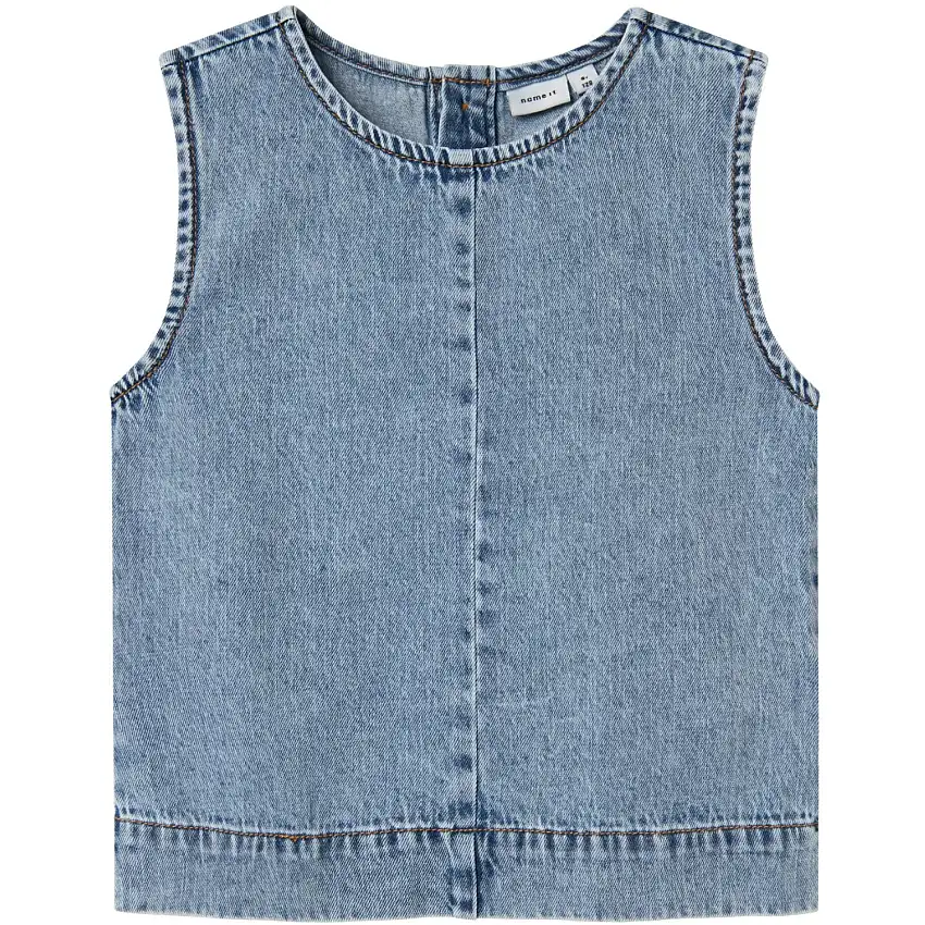Name It Medium Blue Denim Amelia Denim Topp
