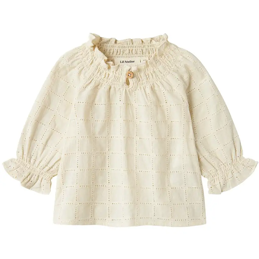 Lil'Atelier Turtledove Binda Loose Skjorta