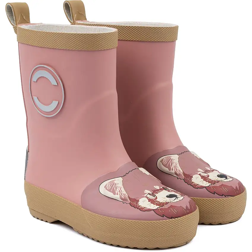Mikk-Line Ash Rose Red Panda 3D Gummistövlar