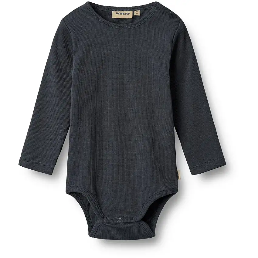 Wheat Navy Rib Body L/S Spencer