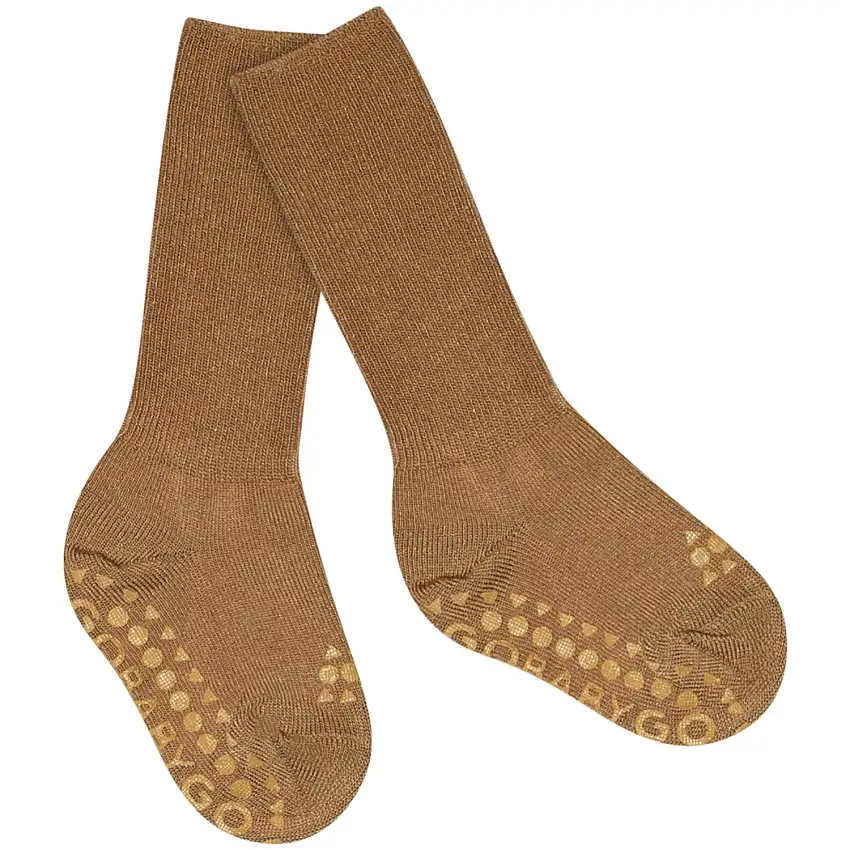 Gobabygo Apple Cinnamon Non-Slip Strumpor Bambu