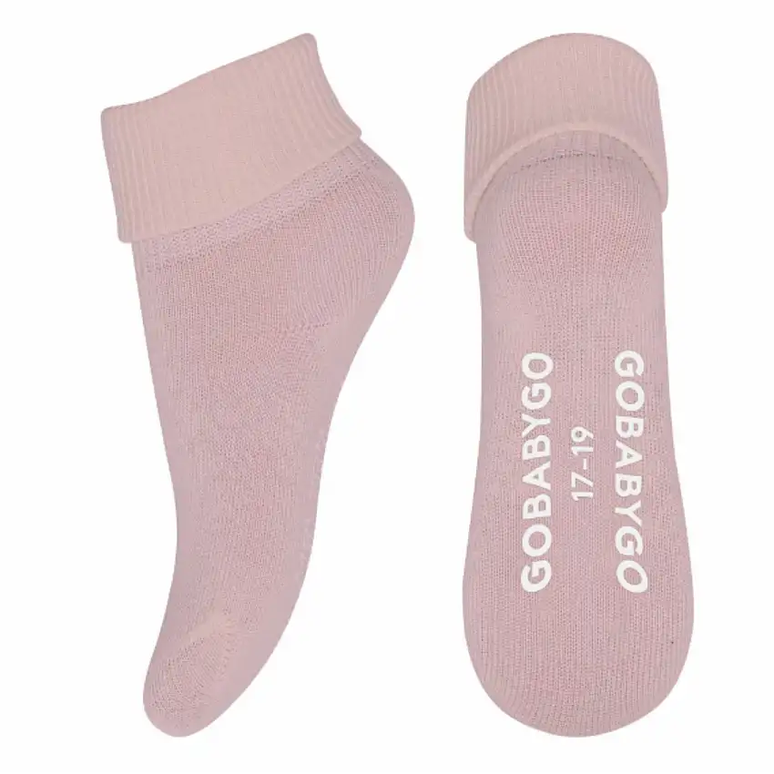 Gobabygo Soft Pink Non Slip Strumpor