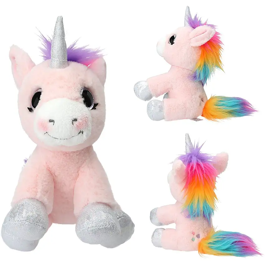 Ylvi Pink Plush Unicorn 21 Cm