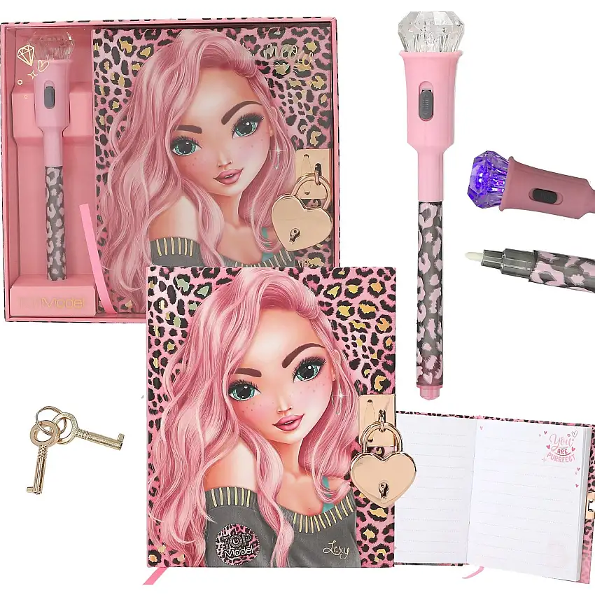 TOPModel Dagbok Med Secret Pen