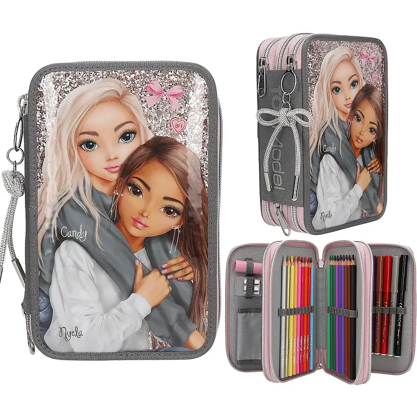 TOPModel My BFF Triple Pencil Case