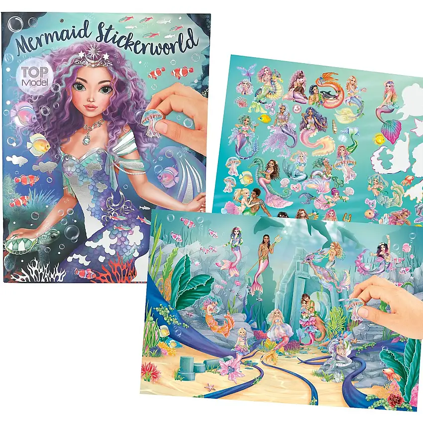 TOPModel Mermaid Metallic Stickerworld