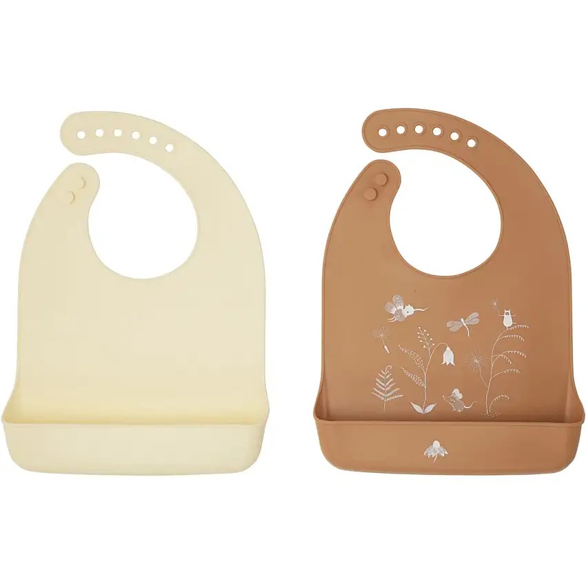 By Lille Vilde Terra & Cream Haklapp - Printed 2pcs