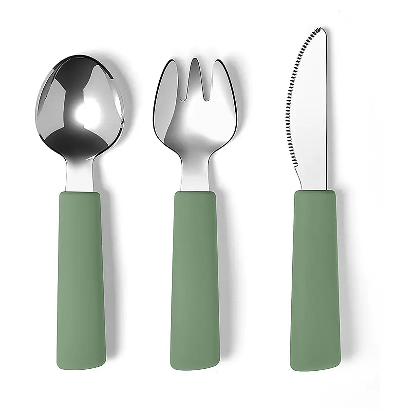 By Lille Vilde Sage Bestick - Toddler 3pcs
