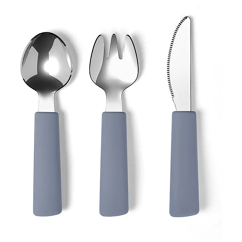 By Lille Vilde Blue Dusk Bestick - Toddler 3pcs
