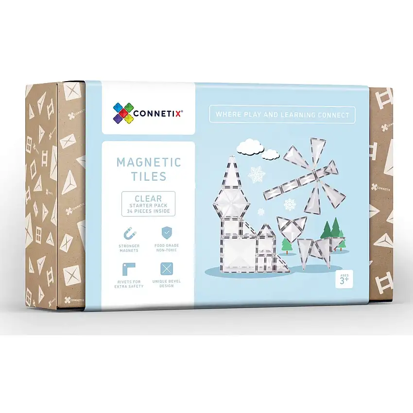 Connetix Clear Starter Pack 34 Styks