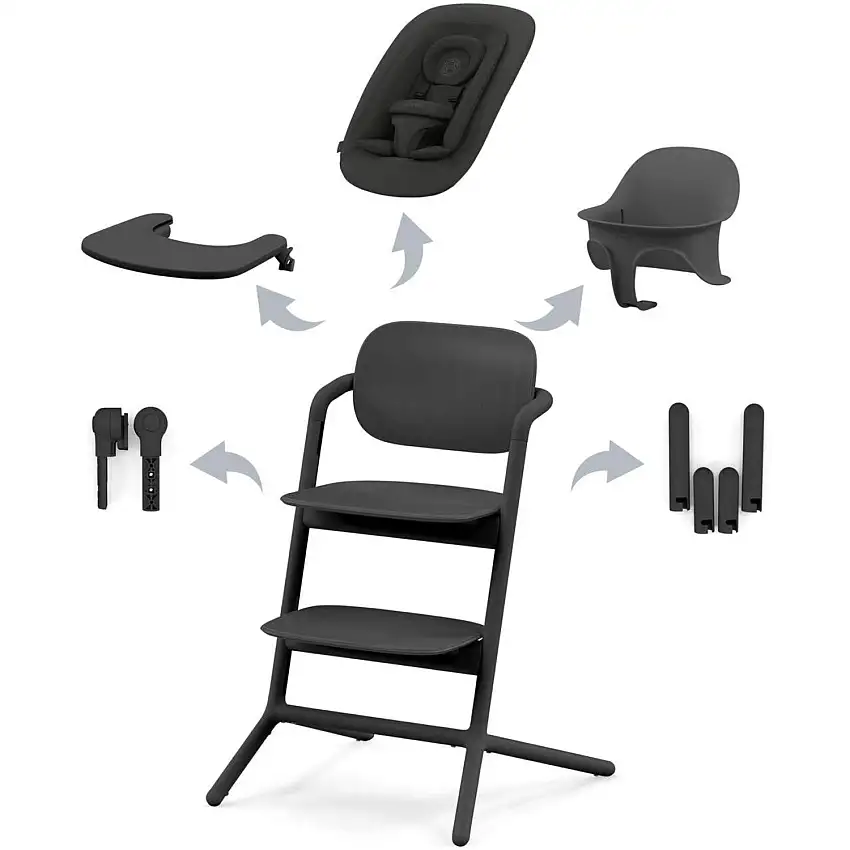 Cybex Stunning Black LEMO 4in1 Set