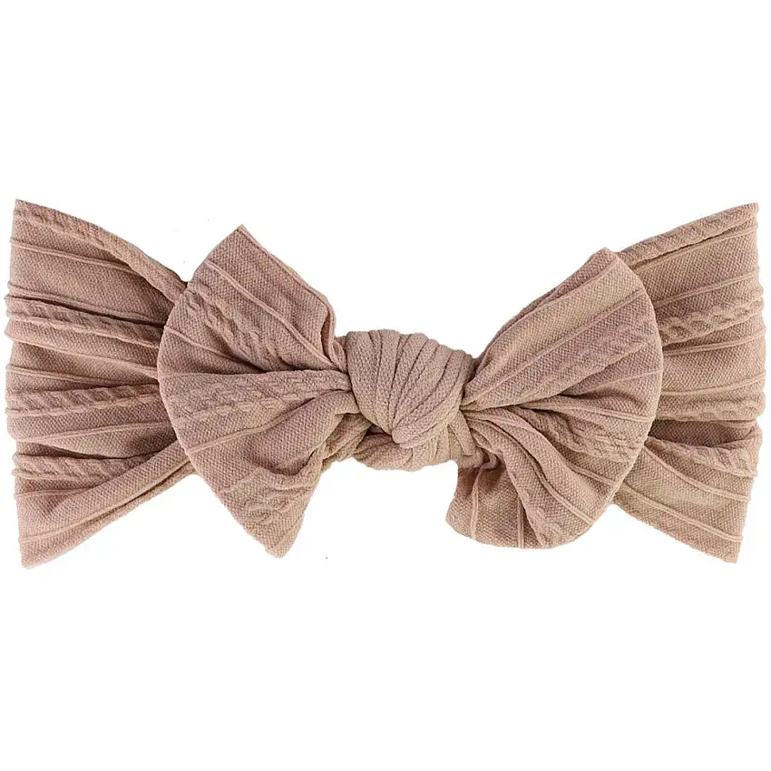 Bow's by Stær Elly Hårband - Mörkbeige