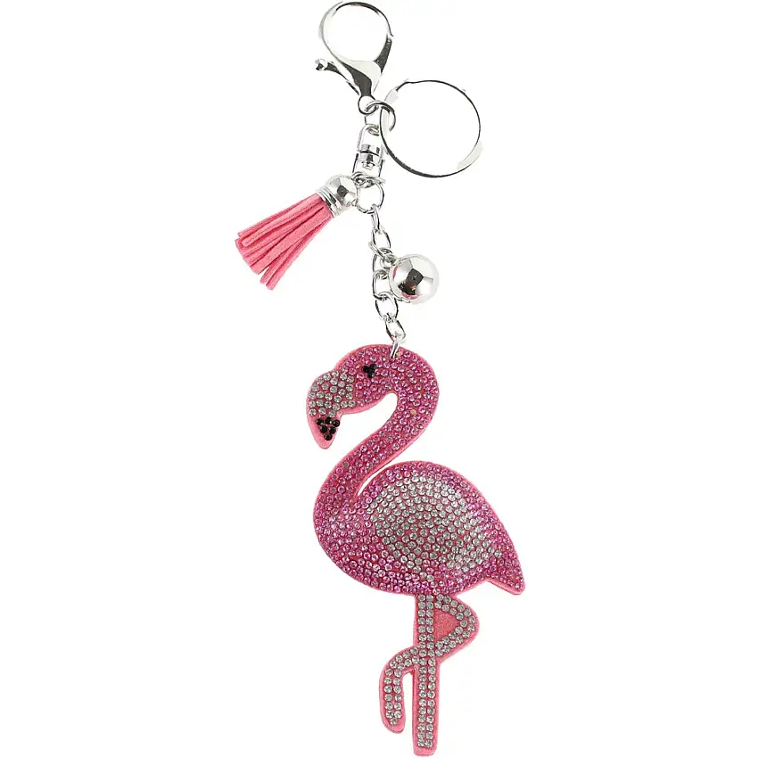 Bow's by Stær Flamingo Nyckelring - Rosa