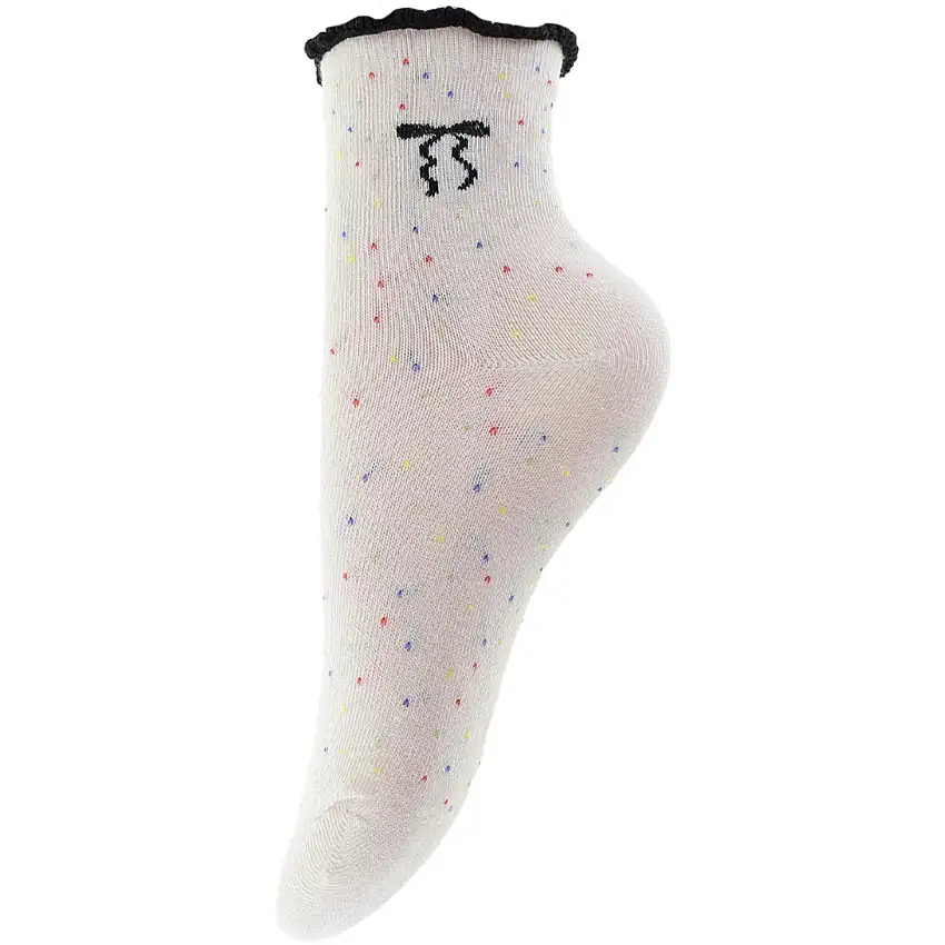Bow's by Stær Strumpor - Onesize - Rosetter off-white/svart