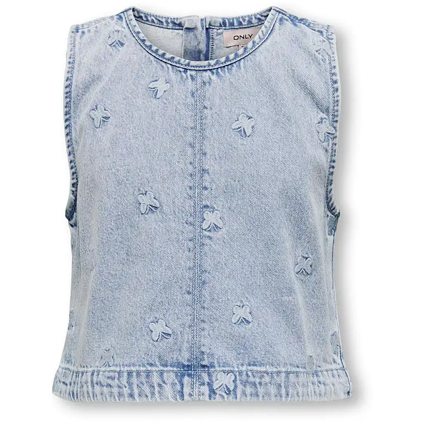 kids ONLY Light Blue Denim Butterfly Freja Butterfly Topp Denim