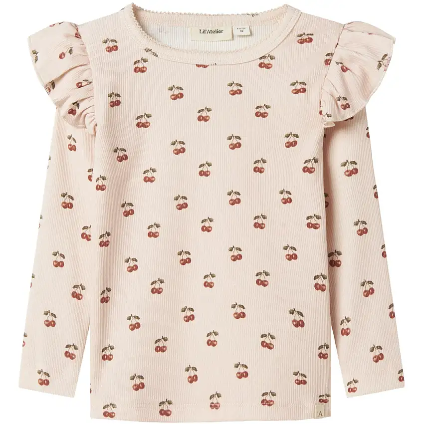 Lil'Atelier Silver Peony Lavo Eve Slim Blus