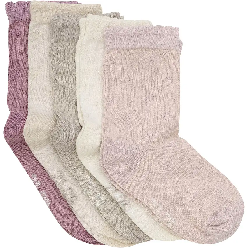 Minymo Shell Strumpor Med Stickad 5-Pack