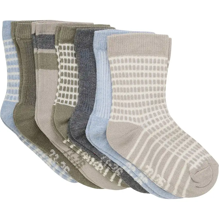 Minymo Winter Sky Strumpor Med Pattern 7-Pack
