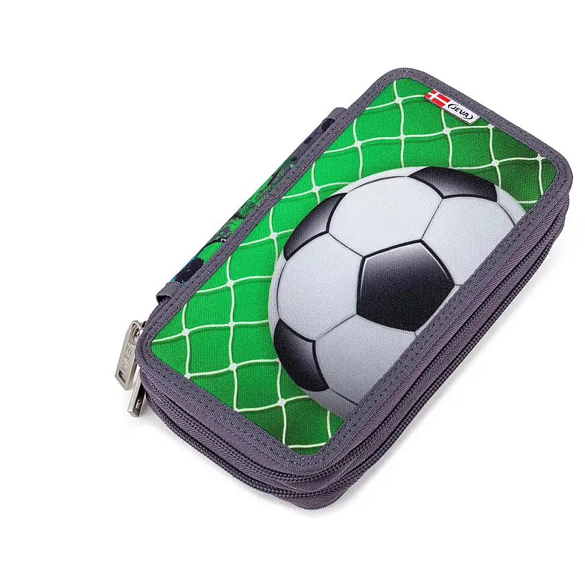 JEVA Football Pennfodral Med Fyld Twozip 8865