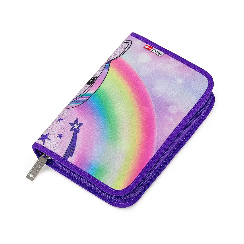 JEVA Unicorn Pennfodral Med Fyld Onezip 8869