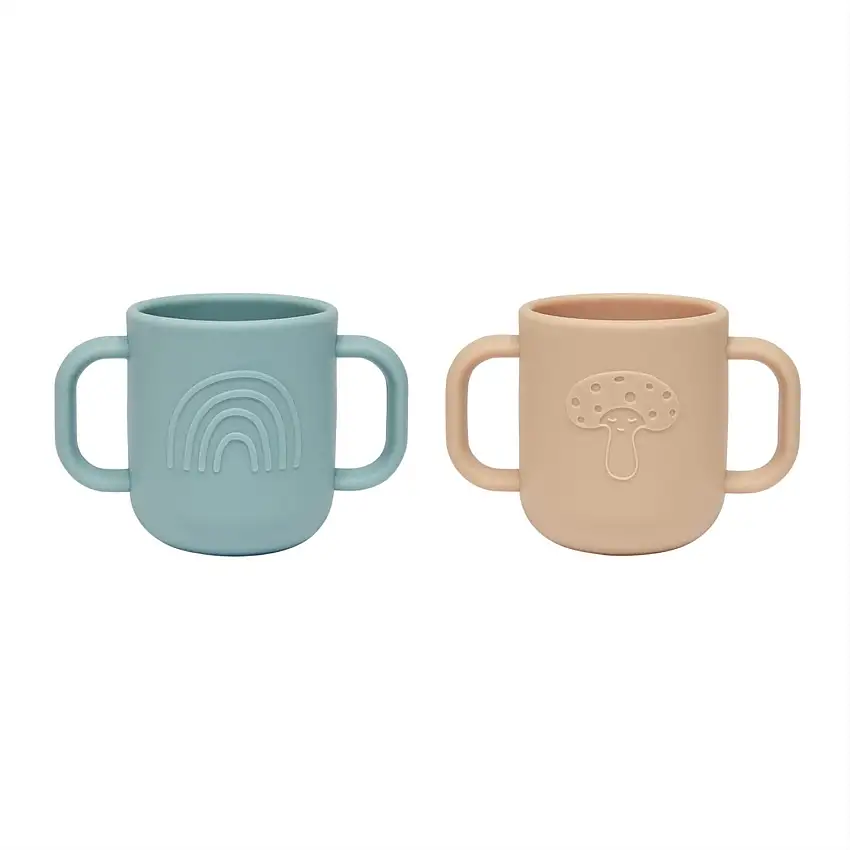 OYOY Aqua/Camel Kappu Kopp 2-Pack