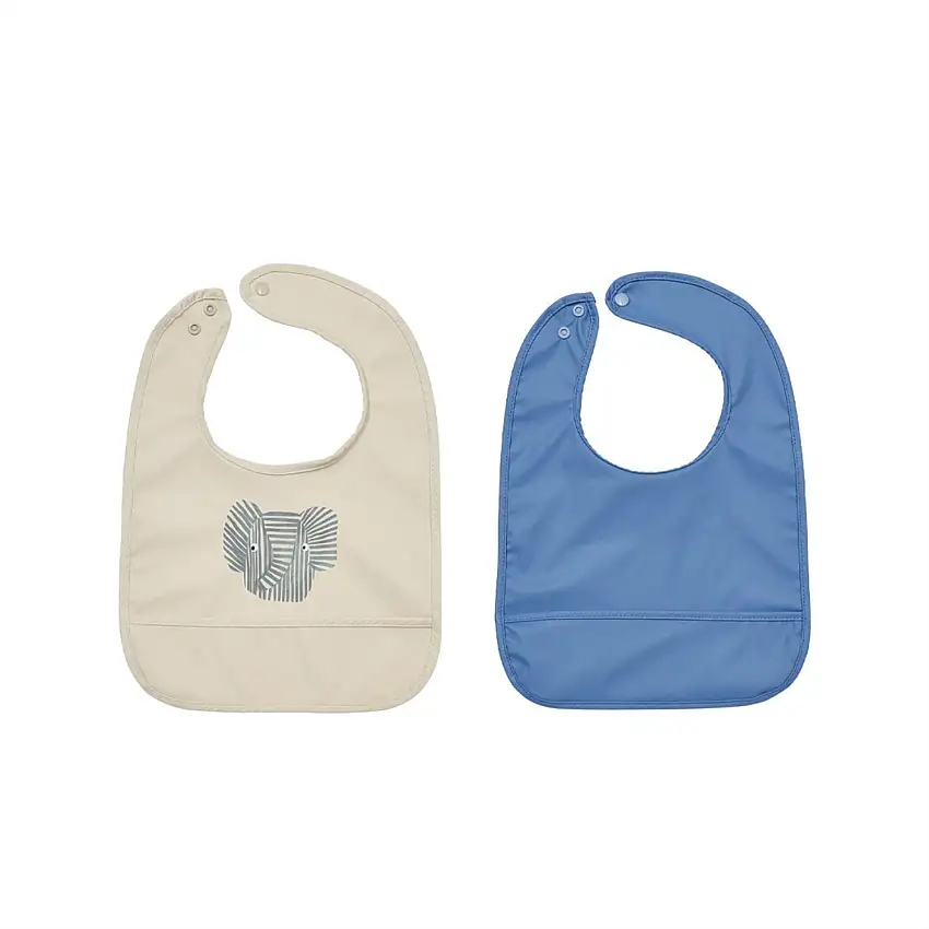OYOY Erik Elephant Haklapp 2-Pack