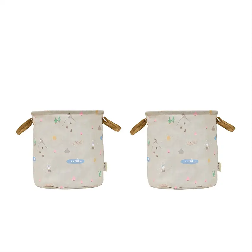 OYOY Deer & Duck Förvaring Korg Medium 2-Pack