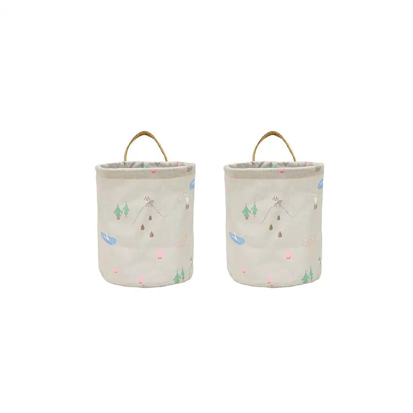 OYOY Deer & Duck Förvaring Korg Small 2-Pack