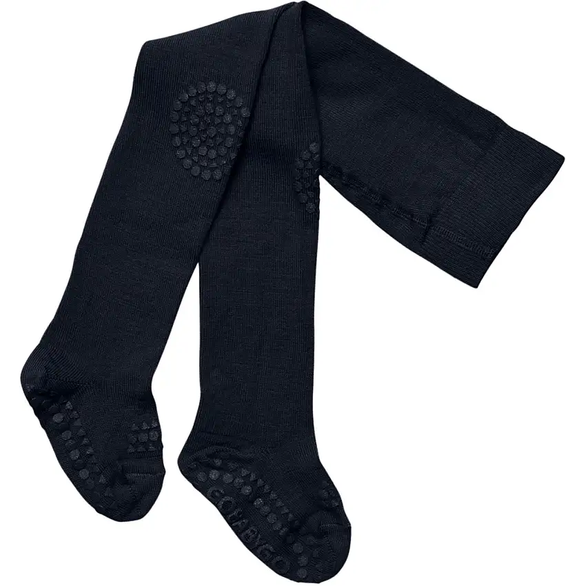 Gobabygo Navy Blue Bambu Crawling Strumpbyxar
