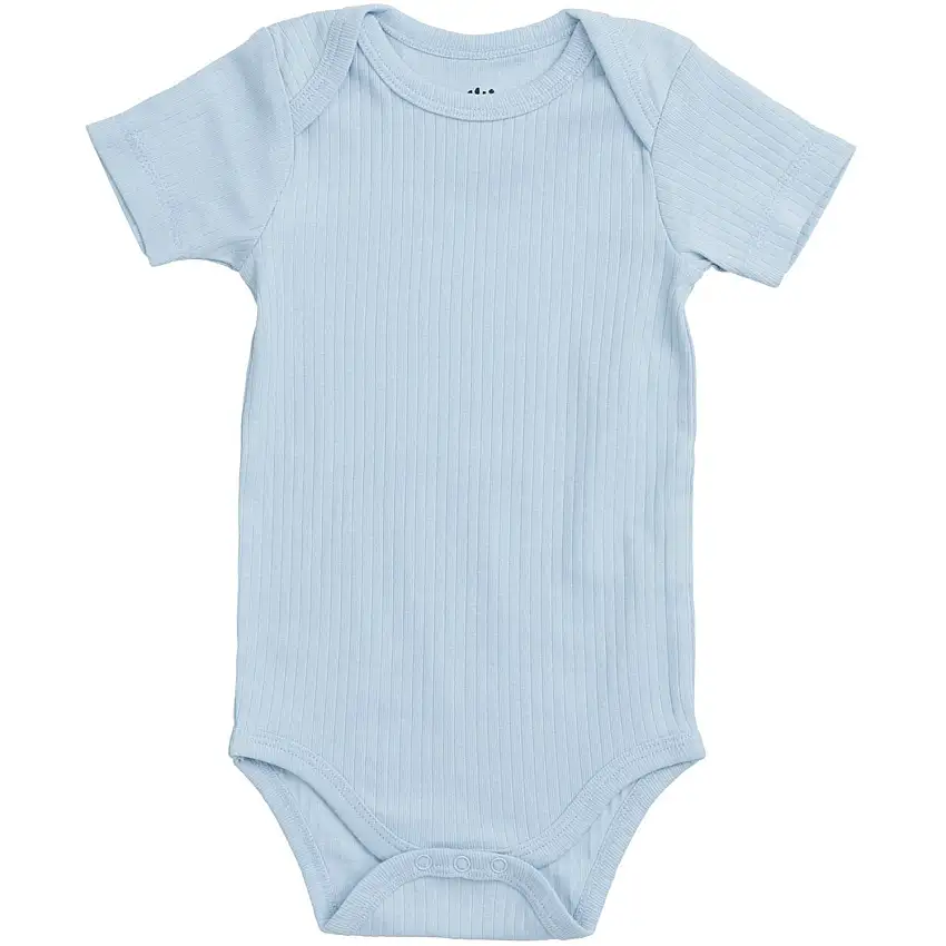COPENHAGEN COLORS Lt. Blue Rib Jersey Kort Sleeve Body