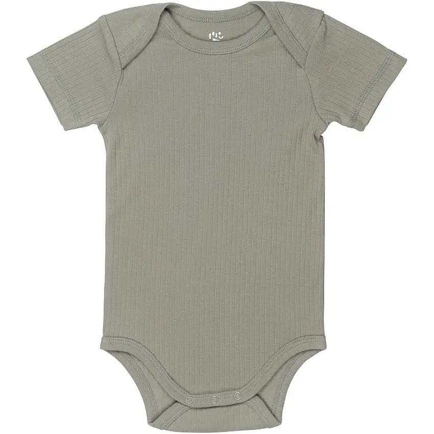 COPENHAGEN COLORS Lt. Grey Rib Jersey Kort Sleeve Body