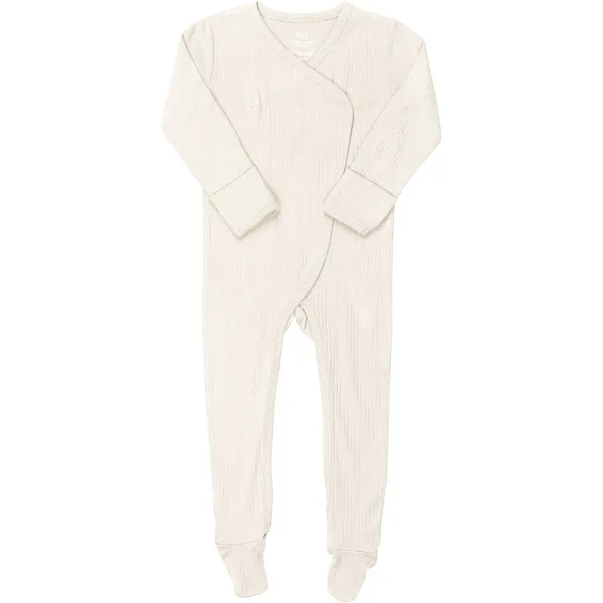 COPENHAGEN COLORS Cream Rib Jersey Full Body Crossover