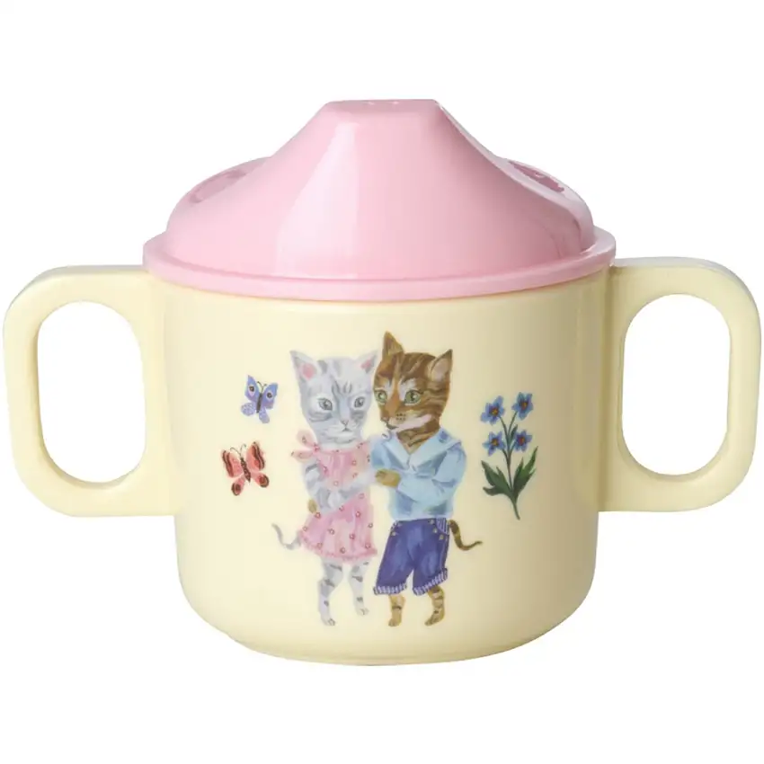 Rice Nathalie Lété Theme Pink Melamine 2 Håndtag Tudekop