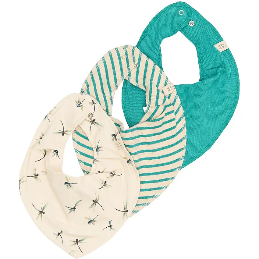 Petit Piao Dragonfly Tyg Haklapp 3 Pack