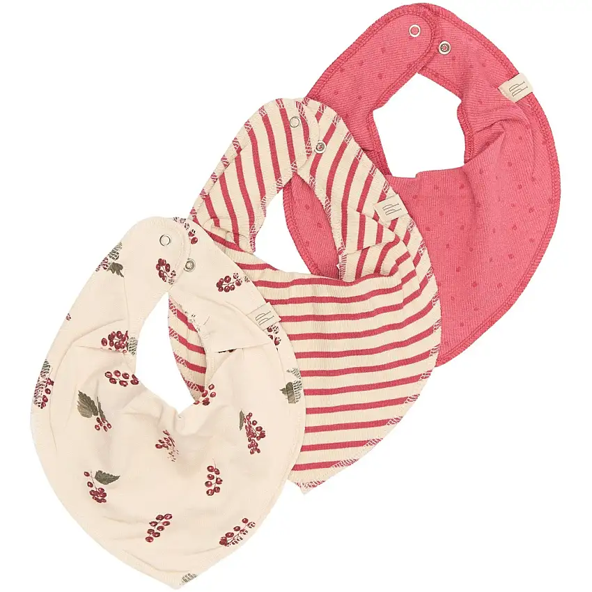 Petit Piao Berry Tyg Haklapp 3 Pack