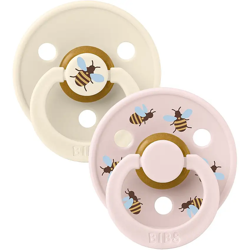 Bibs Ivory Mix Napp Studio Colour Bumblebee Latex 2-Pack