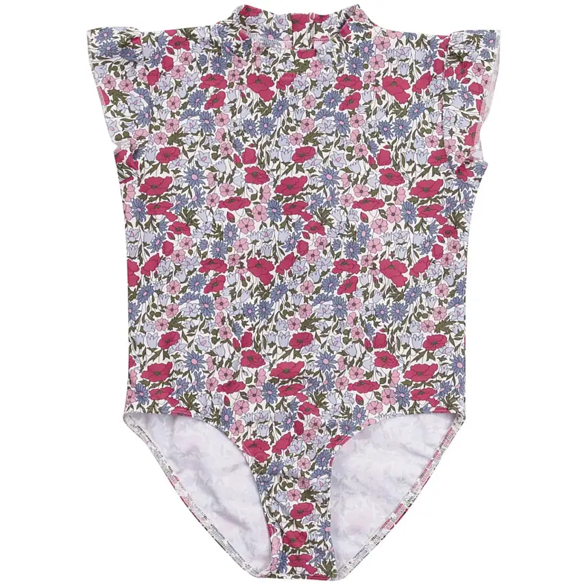 Petit Crabe Poppy & Daisy P Beaa Baddräkt S/S - Med Liberty Fabrics