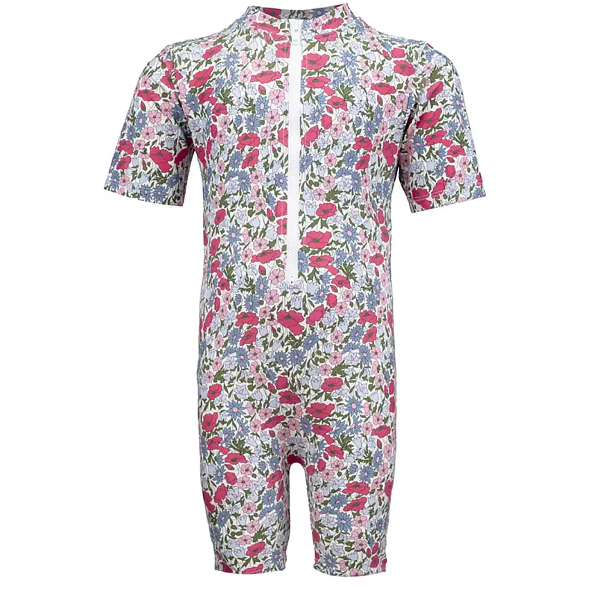 Petit Crabe Poppy & Daisy P Natsu Sunsuit S/S - Made Med Liberty© Tyg