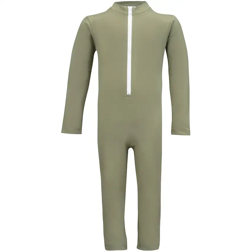 Petit Crabe Olive Lou Basic Sunsuit L/S