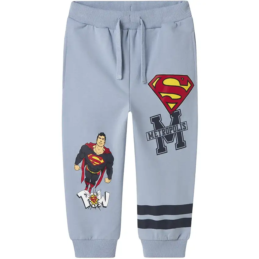 Name It Dusty Blue Nmmjasp Superman Nreg Swe Byxor Unb Wab