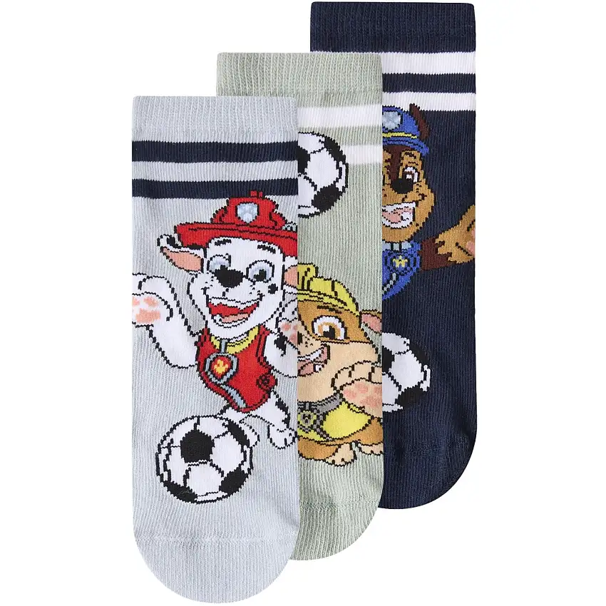 Name It Dusty Blue Nmmjonathan Paw 3P Strumpor Cplg