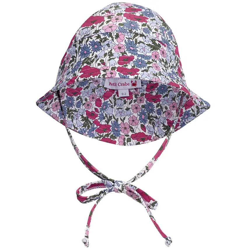 Petit Crabe Poppy & Daisy P Frey Sun Mössa - Made Med Liberty© Tyg