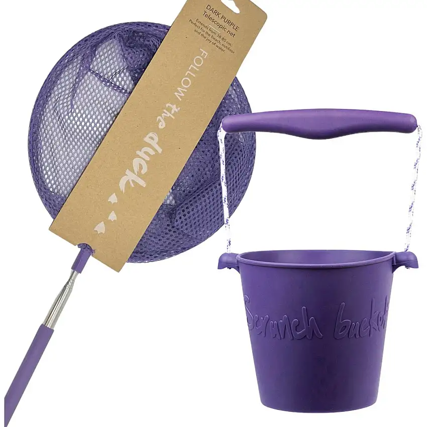 Scrunch & Follow The Duck Dark Purple Hink Och Fiskenet Bundle