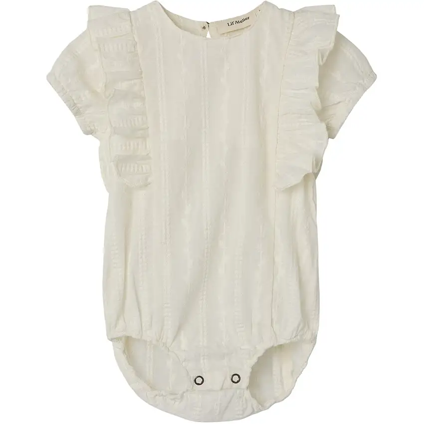 Lil'Atelier Coconut Milk Nbfjazelle Ss Loose Body Skjorta Lil