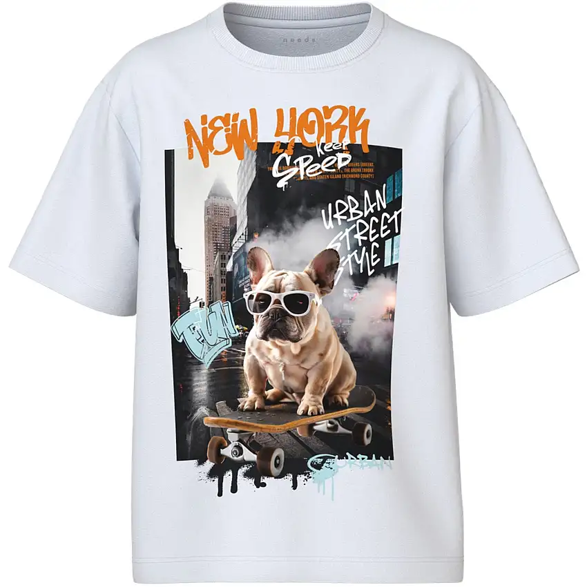 Name It Bright White Street Style Nkmvoto Ss Nreg Topp