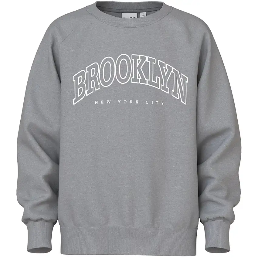 Name It Ultimate Grey Brooklyn New Nkmvion Ls Nreg Sweat Unb