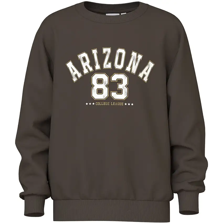 Name It Turkish Coffee Arizona Nkmvoder Ls Nreg Sweat Box Unb