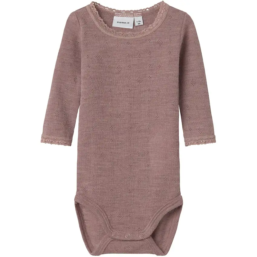 Name It Antler Nbfwang Ull Needle Ls Body Solid Noos